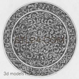 Розетки (ROSETTE_1649 -  | 3D model 3DSMAX / OBJ / STL) 3D модель для ЧПУ станка